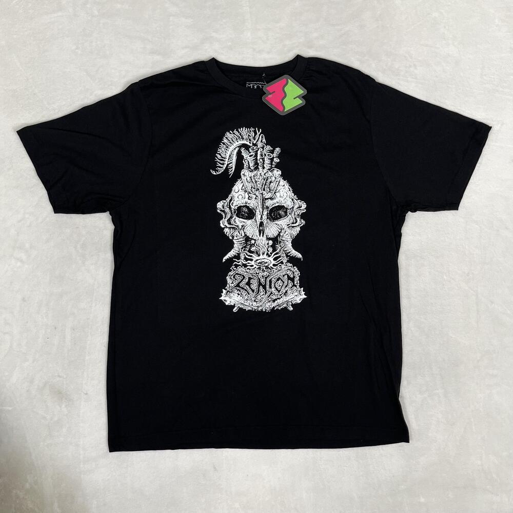 Meow Wolf Zenion Band T-Shirt Mens XL Black Skull Horror Graphic Tee Art
